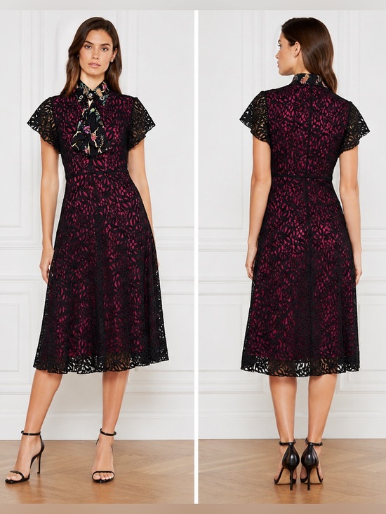 Etro Dresses & Skirts - ETRO Italy Lace Pattern Silk Midi Dress